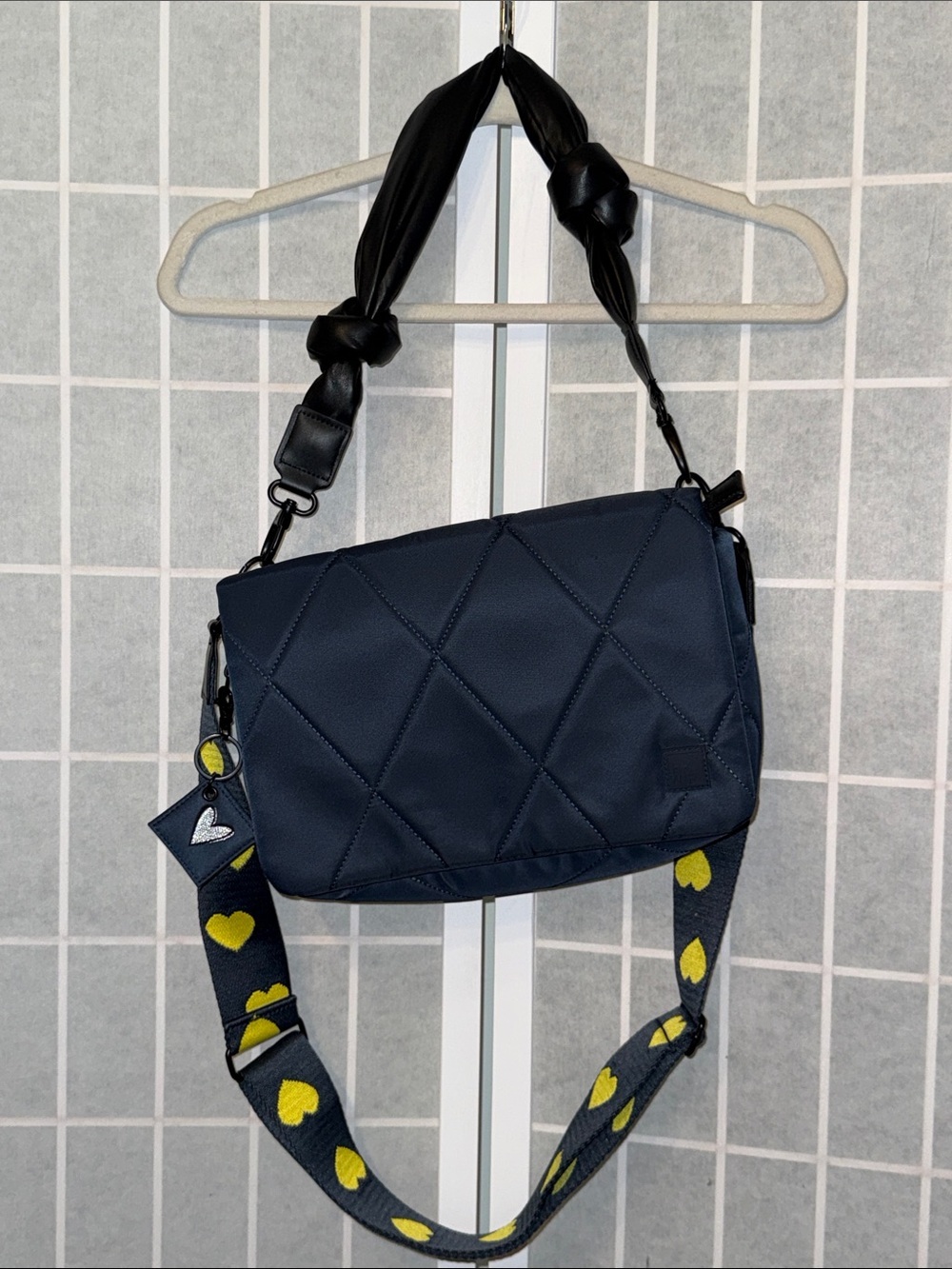 Shawn Killinger x IHKWIP Knotted Shoulder Bag with Two Straps Dark